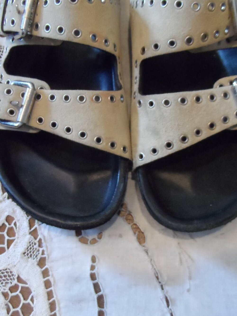 Isabel Marant Beige Suede Lennyo Sandals Size 6 - Picture 3 of 15